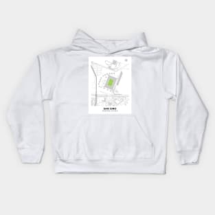 San Siro Map Design Kids Hoodie